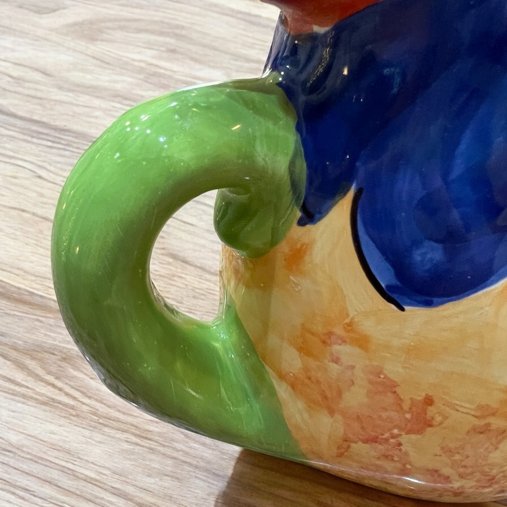 Hand Painted Italian Rooster Pitcher SARA Pottery Farmhouse Country Kitchen - Picture 9 of 14